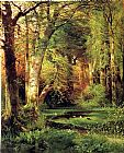 Thomas Moran Canvas Paintings - Forest Scene